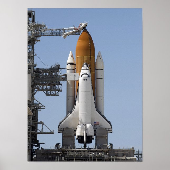 Space Shuttle Endeavor steht bereit Poster (Vorne)