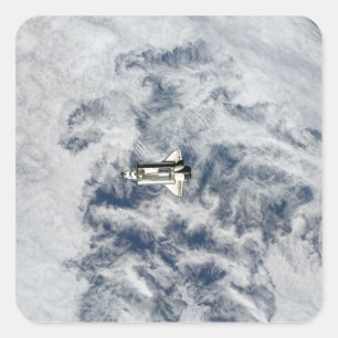 Space Shuttle Endeavour 11 Quadratischer Aufkleber