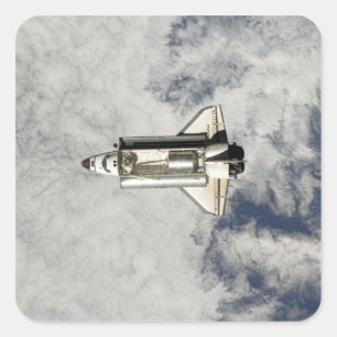 Space Shuttle Endeavour 12 Quadratischer Aufkleber
