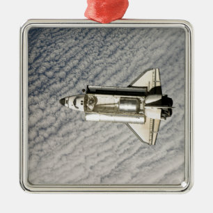 Space Shuttle Endeavour 13 Silbernes Ornament