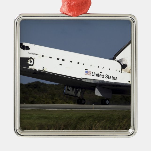 Space Shuttle Endeavour 27 Ornament Aus Metall (Vorne)