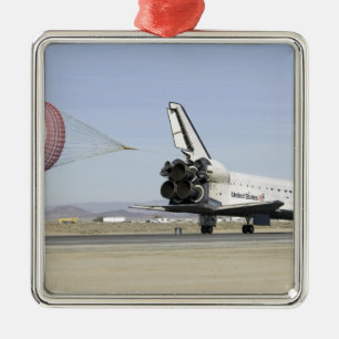 Space Shuttle Endeavour 4 Silbernes Ornament