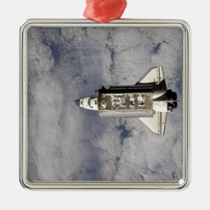 Space Shuttle Endeavour 6 Silbernes Ornament