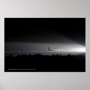 Space Shuttle Endeavour Final Landing Poster Print