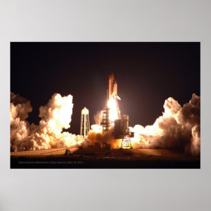 Space Shuttle Endeavour Final Launch Poster Print
