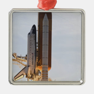 Space Shuttle Endeavour hebt 2 Silbernes Ornament