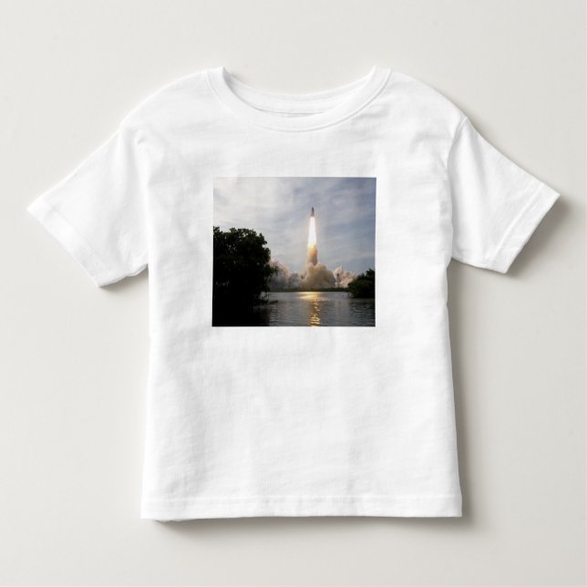 Space Shuttle Endeavour hebt 4 Kleinkind T-shirt (Vorderseite)