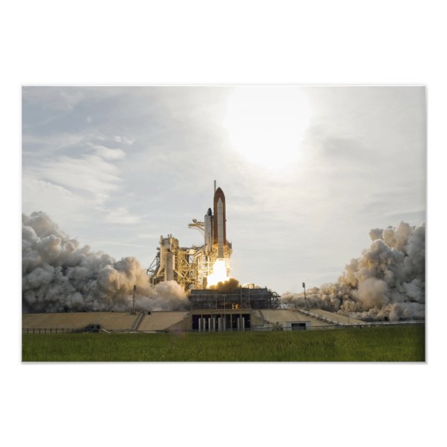 Space Shuttle Endeavour hebt 6 Fotodruck (Vorne)