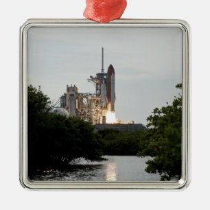 Space Shuttle Endeavour hebt ab Ornament Aus Metall
