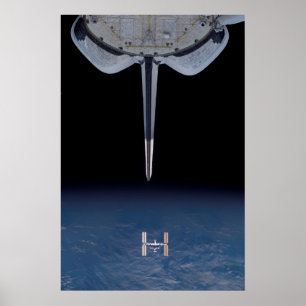 Space Shuttle Endeavour & ISS (STS-118) Poster
