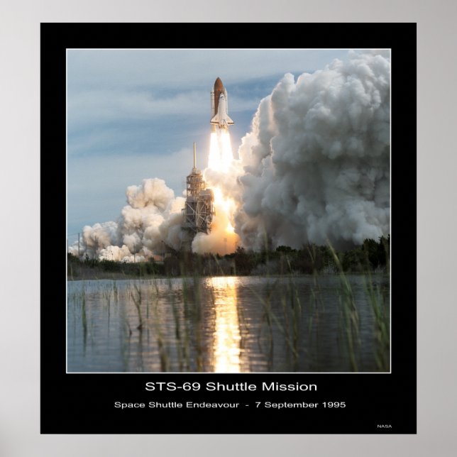 Space Shuttle Endeavour Lift-off STS - 69 Poster (Vorne)