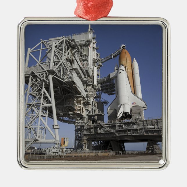 Space Shuttle Endeavour Ornament Aus Metall (Vorne)