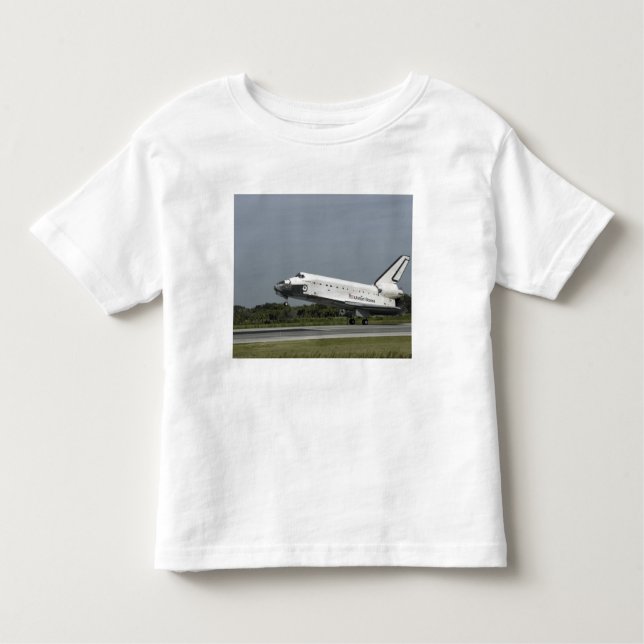Space Shuttle Endeavour Touchs nach unten Kleinkind T-shirt (Vorderseite)