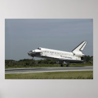 Space Shuttle Endeavour Touchs nach unten