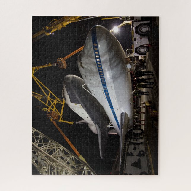 Space Shuttle Enterprise auf 747 Puzzle (Vertikal)