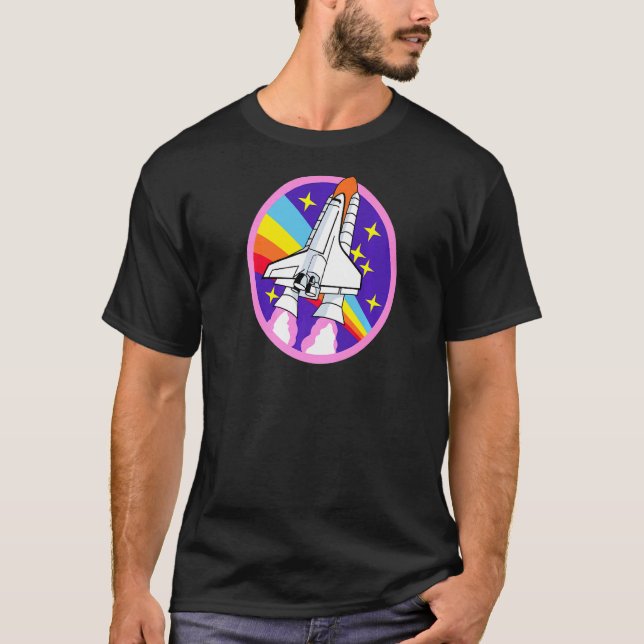 Space Shuttle Future Astronaut Rocket Roboter Scie T-Shirt (Vorderseite)