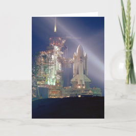 Space Shuttle Grußkarten Karte