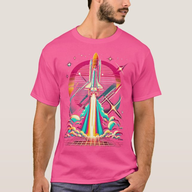 Space Shuttle Launch Kennedy Space Centre Vapor Wa T-Shirt (Vorderseite)
