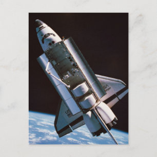 Space Shuttle mit Open Cargo Bay Postkarte