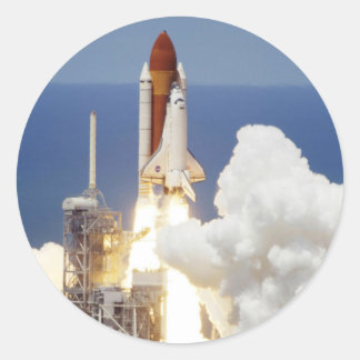 Space Shuttle Runder Aufkleber