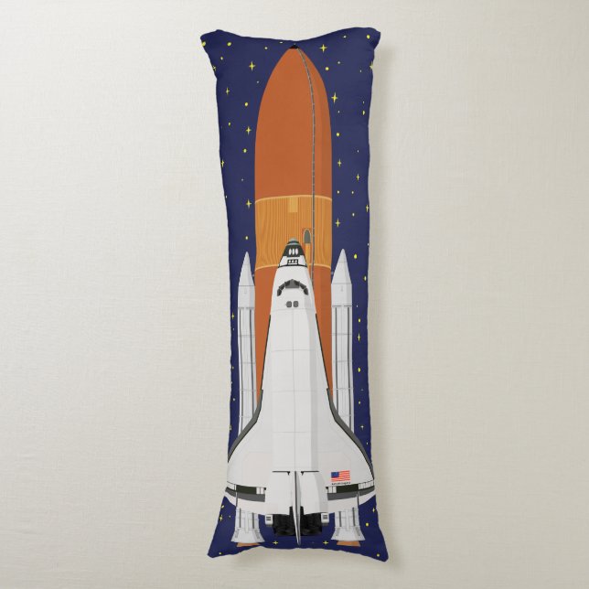 Space Shuttle Seitenschläferkissen (Vorderseite Vertikal)