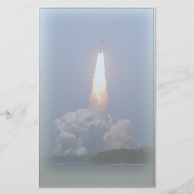Space-Shuttle-Start-Stationery Briefpapier (Vorderseite)