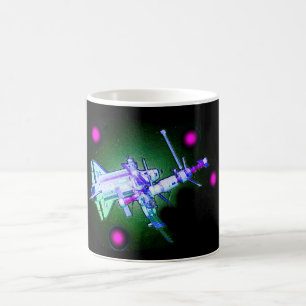Space Shuttle und Station Kaffeetasse