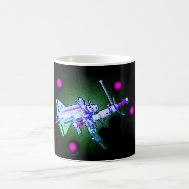 Space Shuttle und Station Kaffeetasse (Mittel)