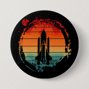 SPACE SHUTTLE VINTAGE BUTTON