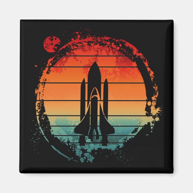 SPACE SHUTTLE VINTAGE MAGNET (Vorne)