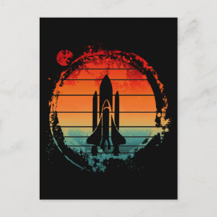 SPACE SHUTTLE VINTAGE POSTKARTE