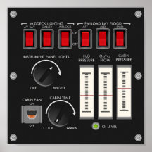 Space Shuttleservice Umwelt-Kontrolle und Lights P