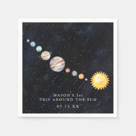Space | Solar System Birthday Party Serviette