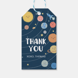 Space ・ Sonnensystem ・ Galaxy Danke Tag Geschenkanhänger