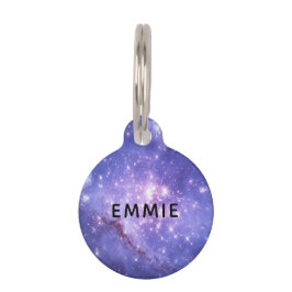 Space Stars Galaxy Individuelle Name Haustiermarke