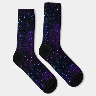 Space Stars Galaxy Nebula Nachhaltige Socken