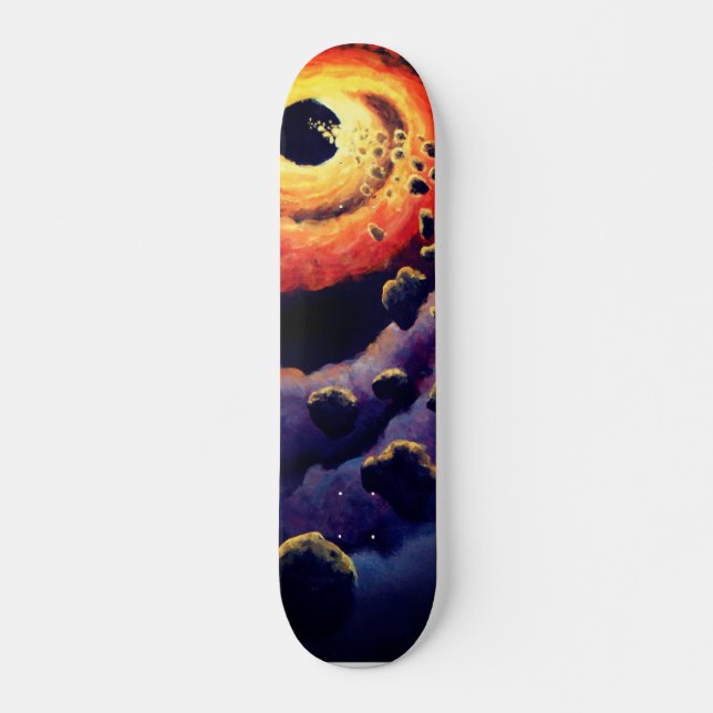 Space Swirl Skateboard (Vorne)
