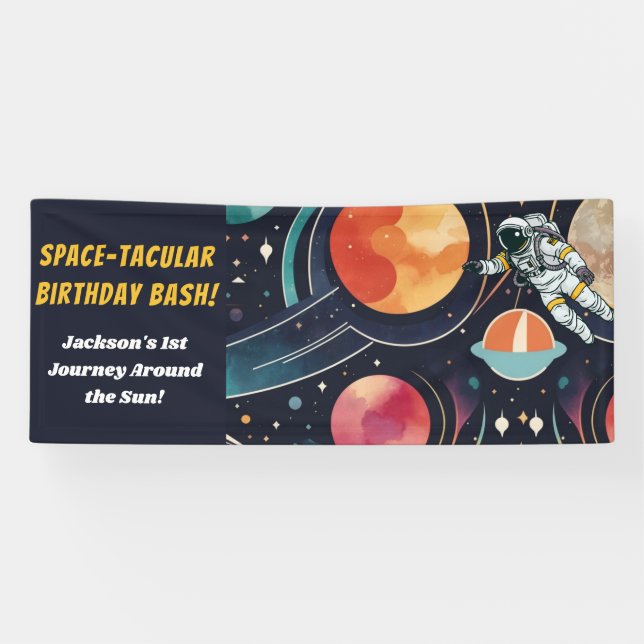 Space-Tacular Birthday Banner (Horizontal)