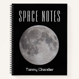 Space Theme Personalisiert Astronomer's Notebook Notizbuch