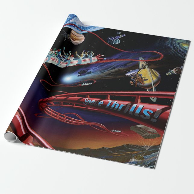 Space Thrills Cosmic Roller Untersetzer Artist Con Geschenkpapier (Ungerollt)