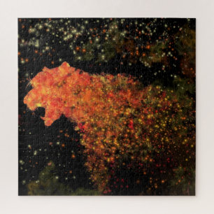 Space Tiger Puzzle Geschenk - Malerei