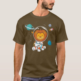 Space Travel Africa Safari Animal Universe Lion As T-Shirt