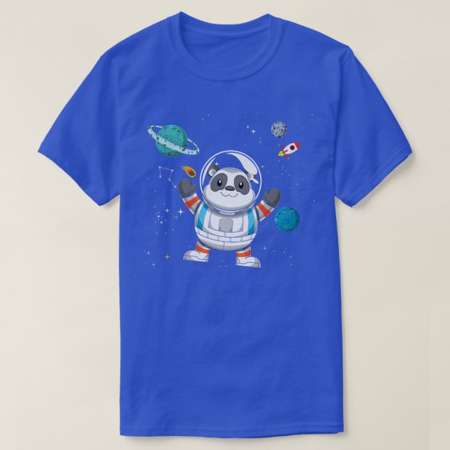 Space Travel China Zoo Animal Universe Panda Astro T-Shirt (Design vorne)