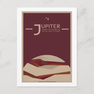 Space Travel Postcard - Jupiter Postkarte
