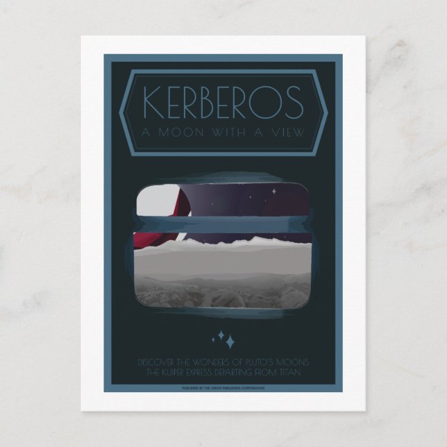 Space Travel Postcard - Kerberos Postkarte (Vorderseite)