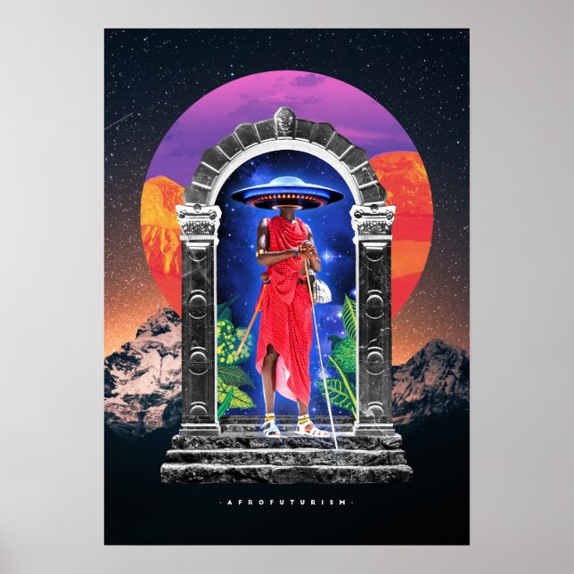 Space Ufo Alien Poster (Vorne)