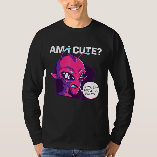 Space Ufo Entführung Alien Glauben T-Shirt (Vorderseite)