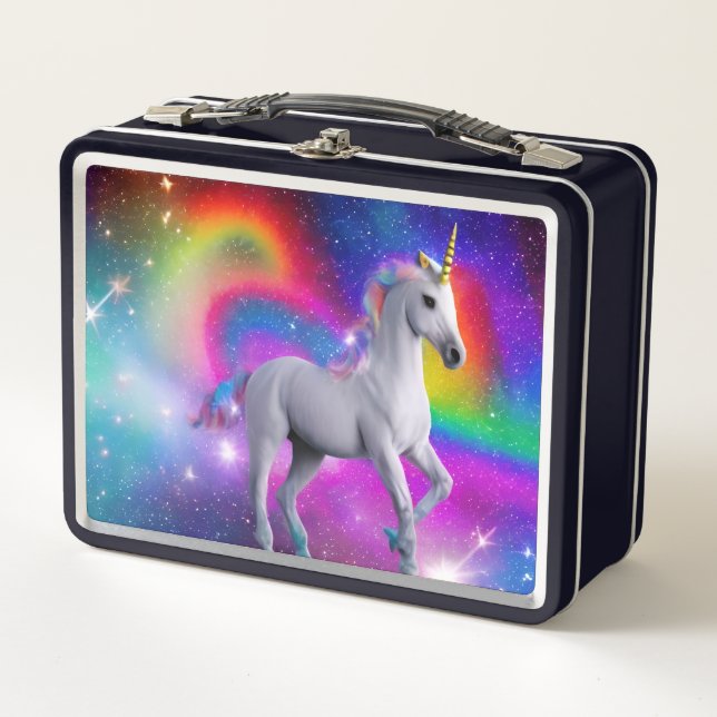 "Space Unicorn Metal Lunch Box (Vorderseite)