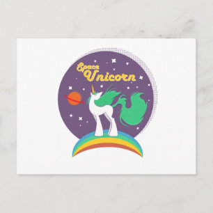 Space Unicorn Postkarte