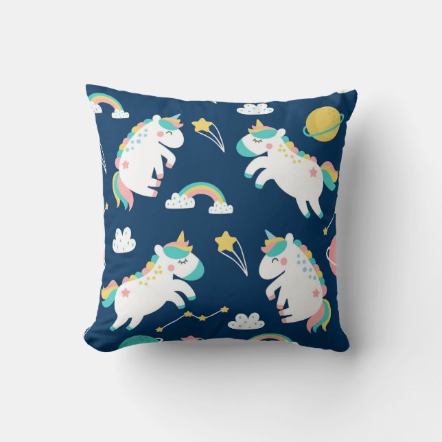 Space Unicorns Kissen (Vorderseite)